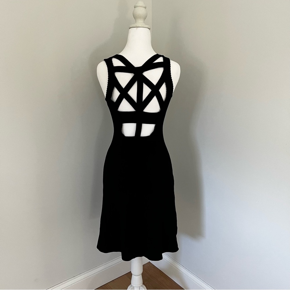 Sandro Black Sleeveless Mini Dress